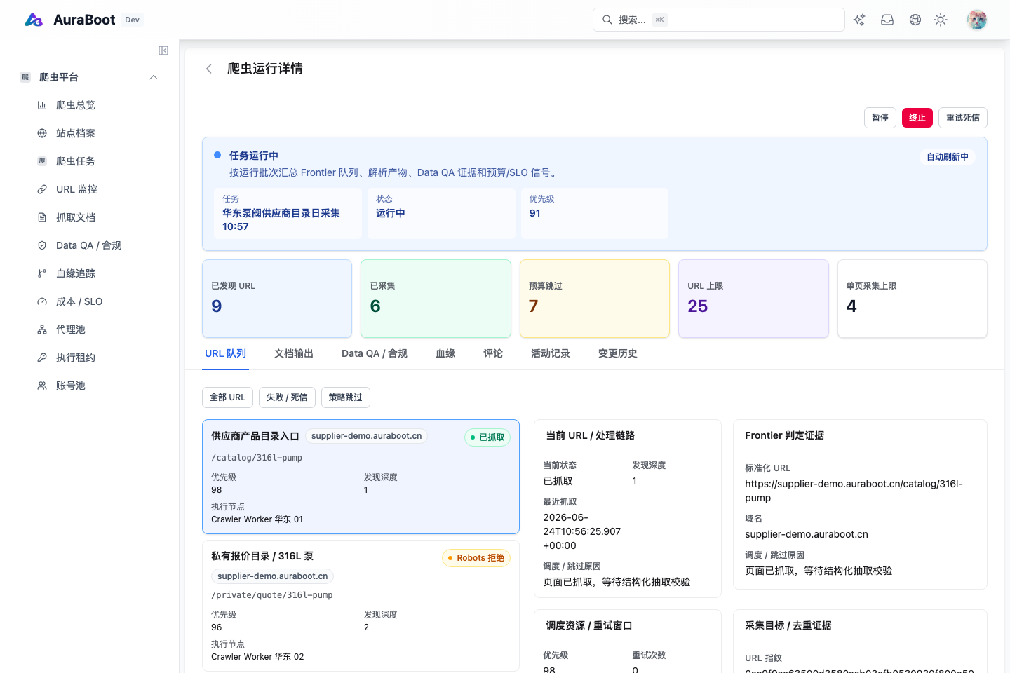 Crawler data platform